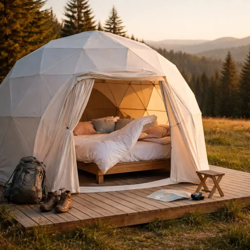 Le Cocon de Saint-Maurice-sur-Moselle : un dome geodesique pour dormir sous les etoiles dans les Hautes-Vosges